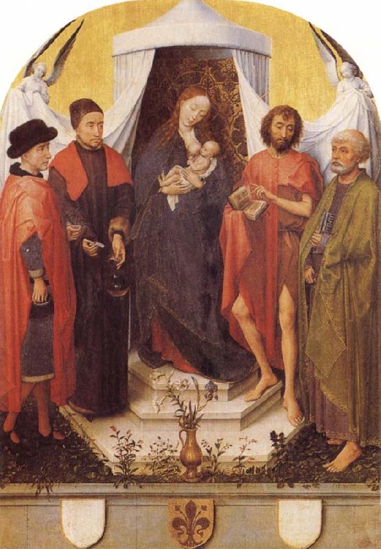 Roger Van Der Weyden Madonna with Four Saints oil painting picture